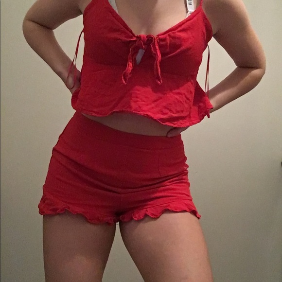 Everly Other - Everly red matching set